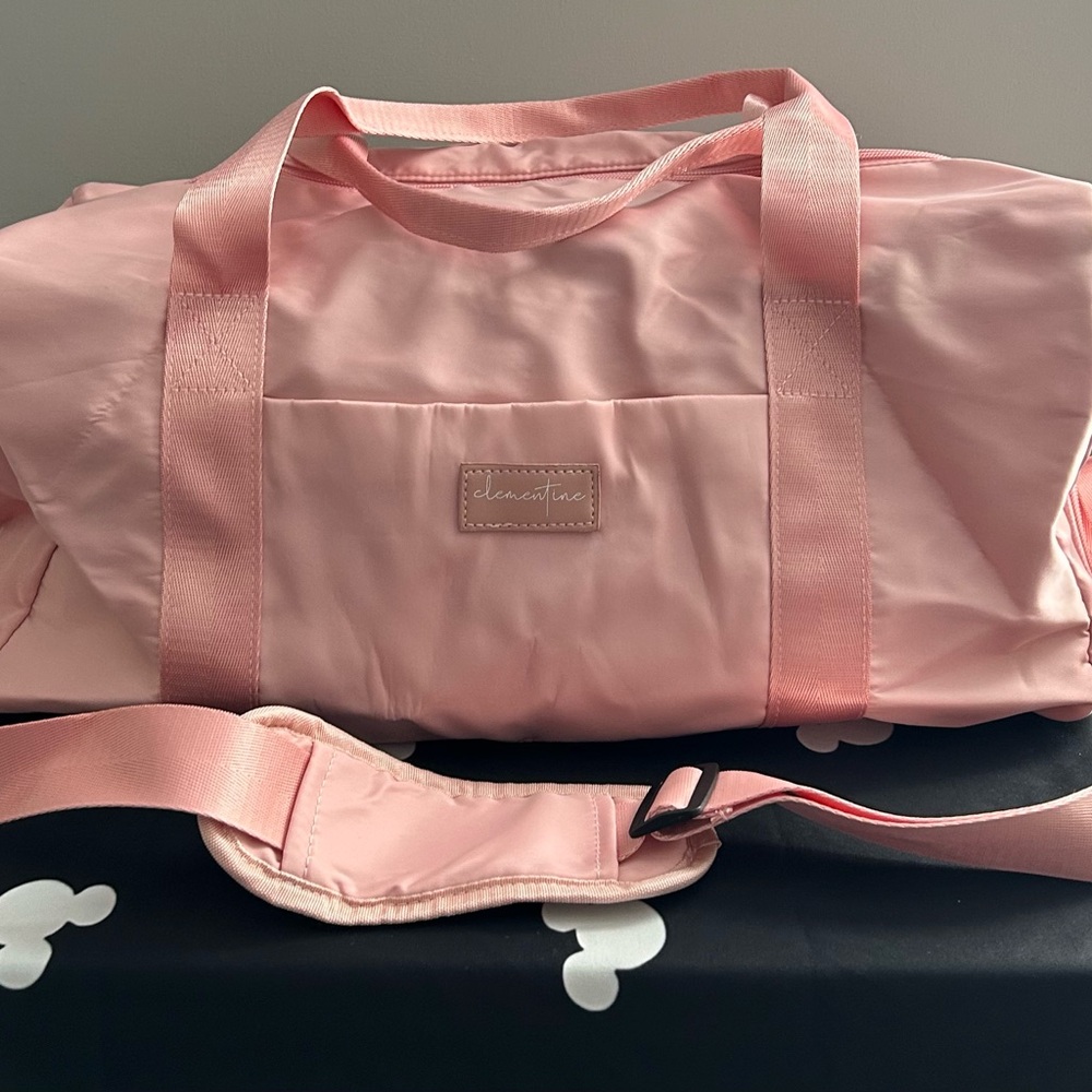 Pink Women's Duffle Bag by Clementine